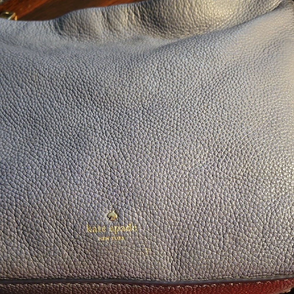 Kate Spade Pebbled Leather Hobo Bag - Purple